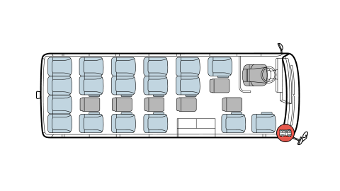 24인승 미니버스 좌석 배치도